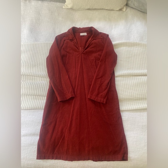Red Velvet by Graham & Spencer corduroy dress size L - Picture 1 of 2